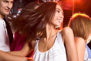 Dancing in a Vegas club Dancing in a Vegas club