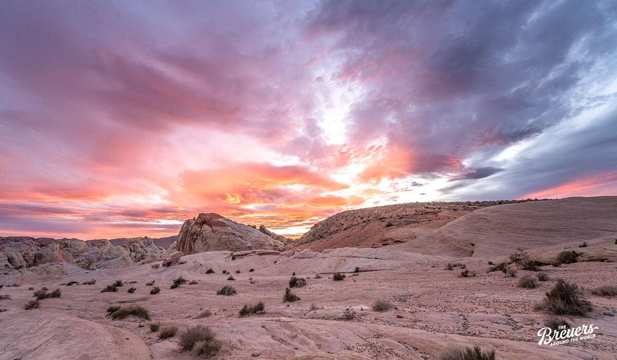 Sonnenuntergang im Valley of Fire